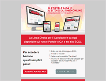 Tablet Screenshot of certificazioni.aicanet.it